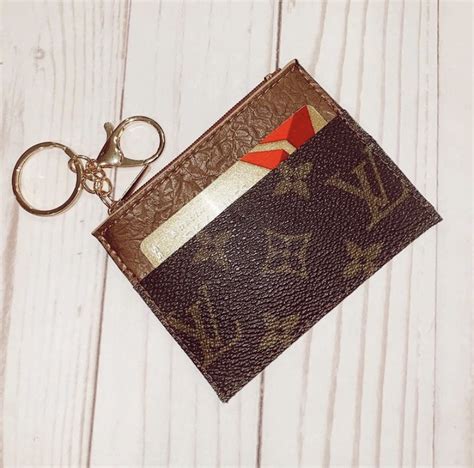 louis vuitton wallet keychain black